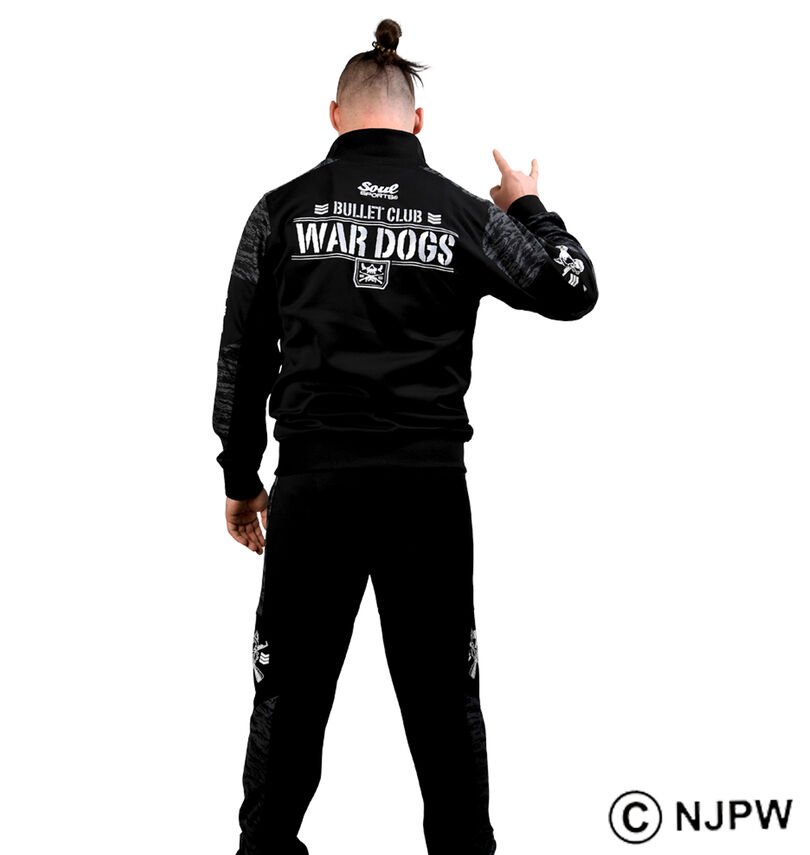 大きいサイズ メンズ SOUL SPORTS×新日本プロレス (ソウル×シンニホンプロレス) BC WAR DOGS長袖ジャージセット