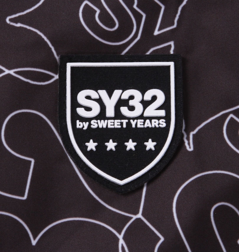 大きいサイズ メンズ SY32 by SWEET YEARS (エスワイサーティトゥバイスィートイヤーズ) プリントウインドブレーカー ラバーワッペン