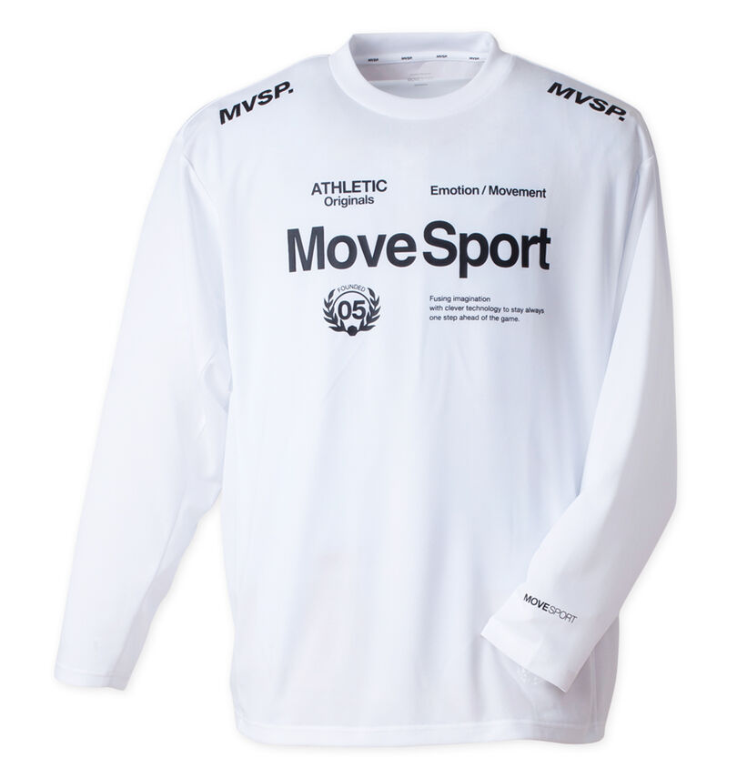 大きいサイズ メンズ MOVESPORT (ムーブスポーツ) ドライメッシュ長袖Tシャツ
                        