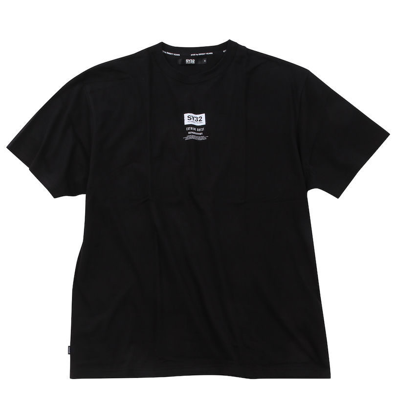 大きいサイズ メンズ SY32 by SWEET YEARS (エスワイサーティトゥバイスィートイヤーズ) ミニボックスロゴ半袖Tシャツ 