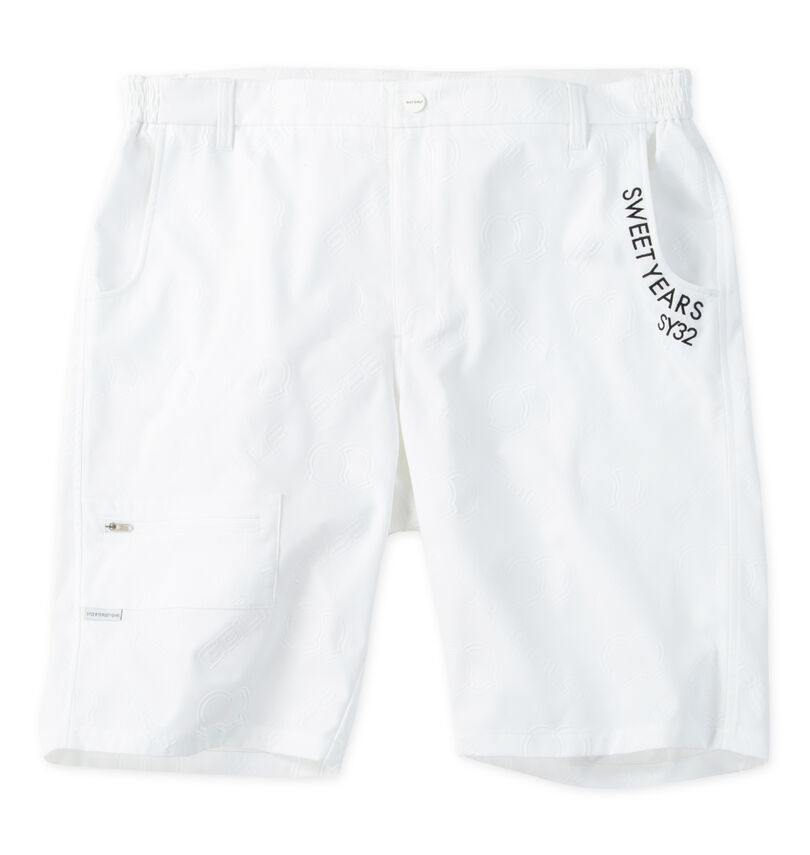 大きいサイズ メンズ SY32 by SWEET YEARS (エスワイサーティトゥバイスィートイヤーズゴルフ) バックエンボスハーフパンツ
                        