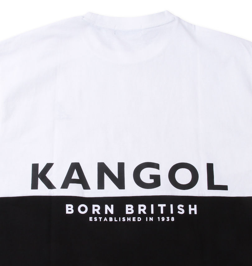 大きいサイズ メンズ KANGOL (カンゴール) バイカラー半袖Tシャツ バックプリント拡大