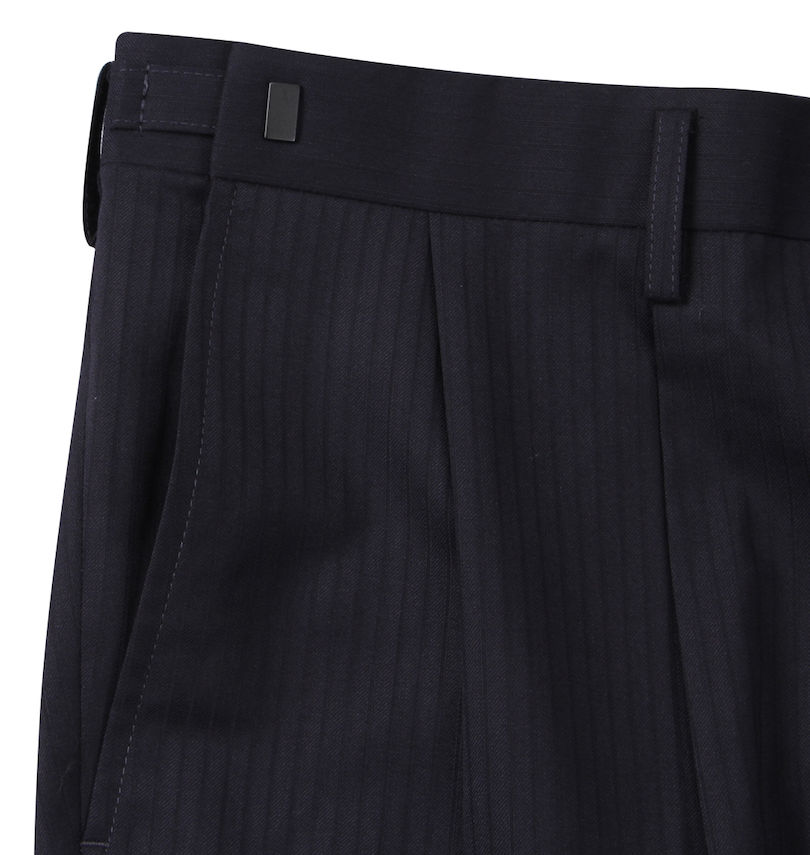 大きいサイズ メンズ MANCHES (マンチェス) 【大きいサイズのレンタルスーツ】ツータックアジャスター付パンツ(股下68㎝)
                        ツータック