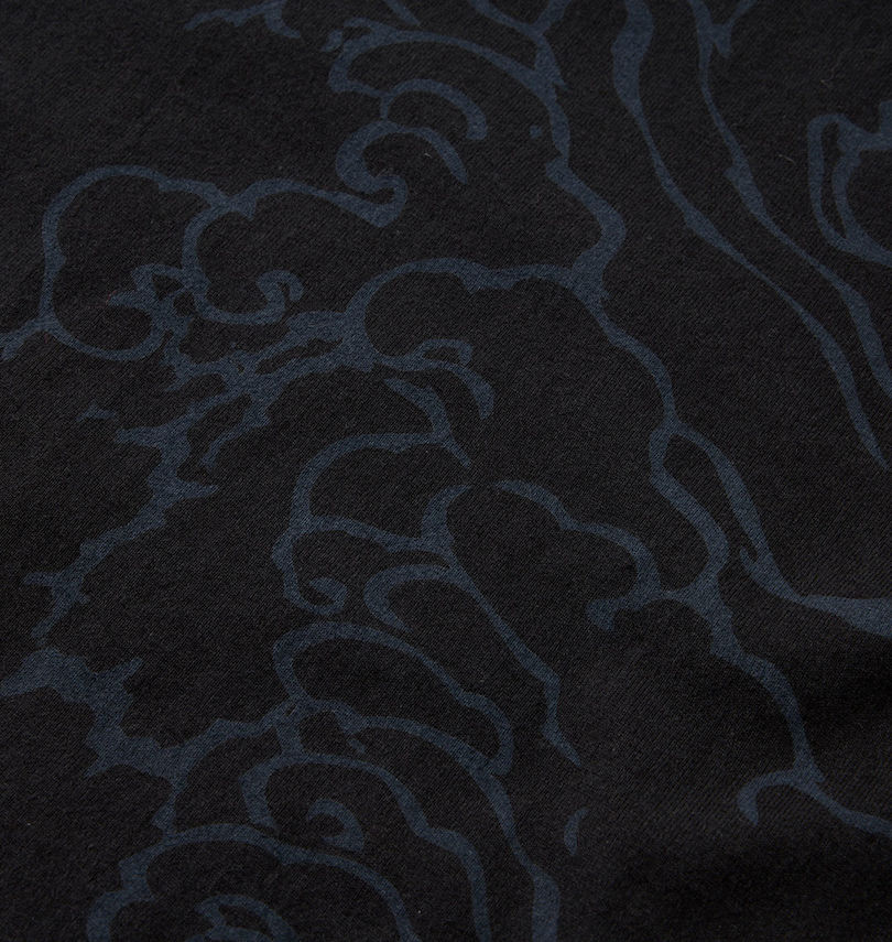 大きいサイズ メンズ 絡繰魂 (カラクリタマシイ) 藍刺繍天界ノ決戦長袖Tシャツ プリント