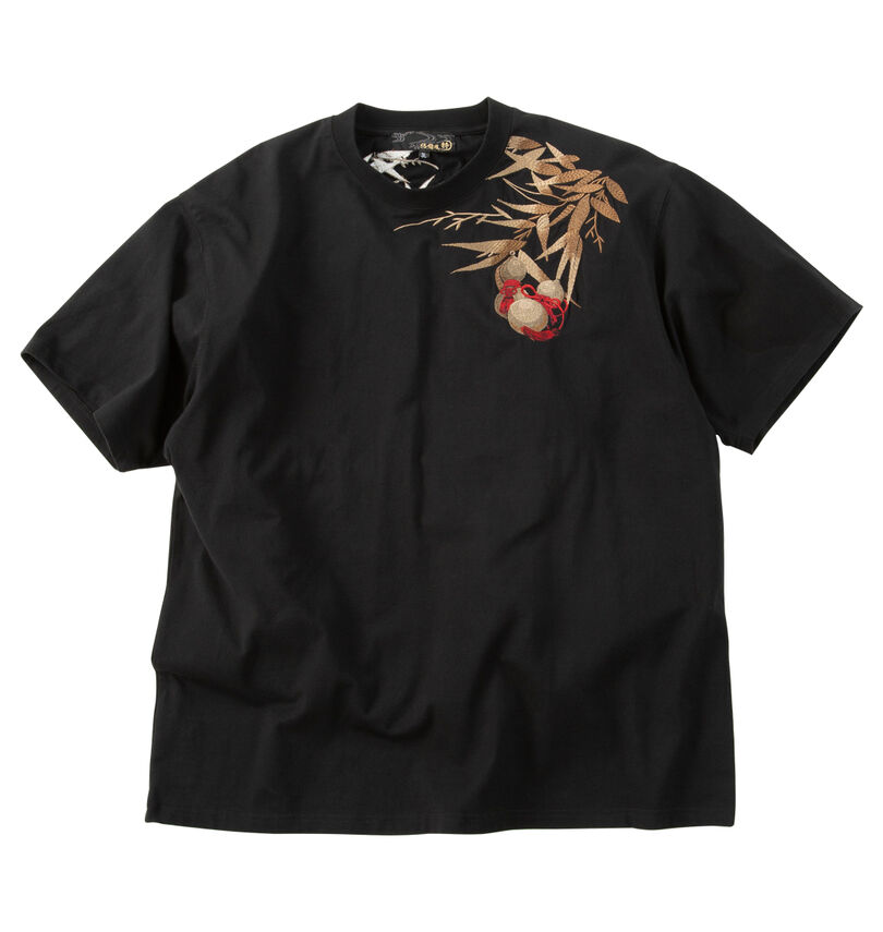 大きいサイズ メンズ 絡繰魂 (カラクリタマシイ) 猫又瓢箪半袖Tシャツ
                        