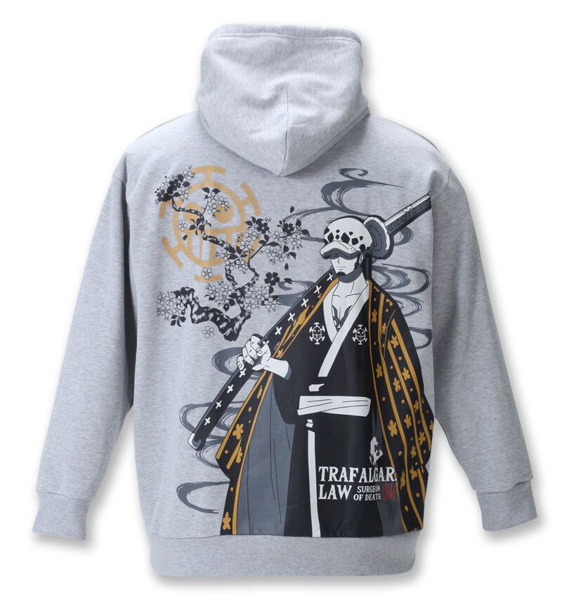 大きいサイズ メンズ ONE PIECE (ワンピース) 裏起毛プルパーカー
                        バックスタイル