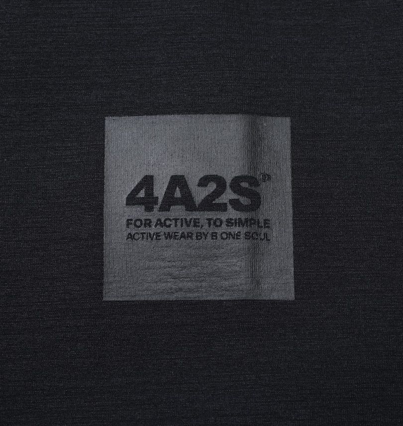大きいサイズ メンズ 4A2S (フォーエーニエス) バックロゴ半袖Tシャツ 胸プリント