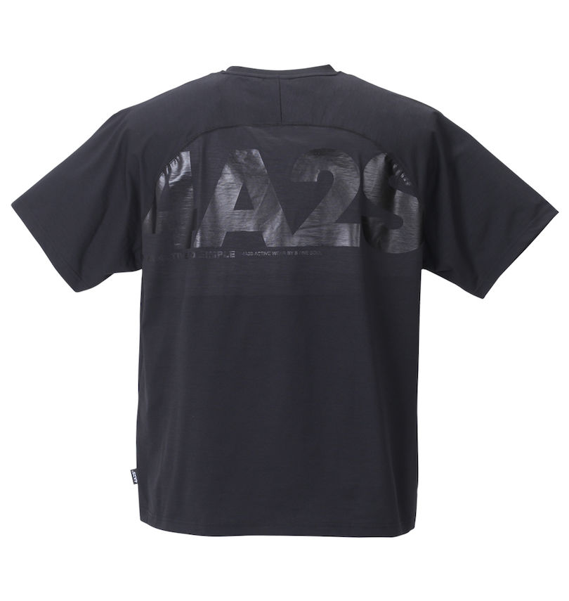 大きいサイズ メンズ 4A2S (フォーエーニエス) バックロゴ半袖Tシャツ バックスタイル