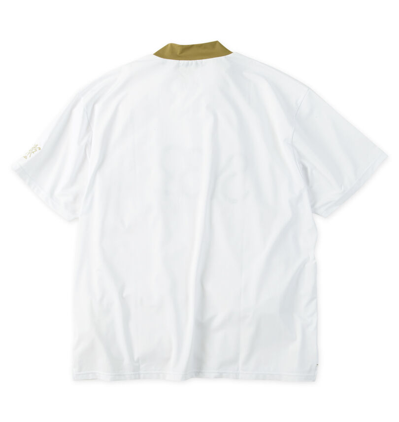 大きいサイズ メンズ SY32 by SWEET YEARS (エスワイサーティトゥバイスィートイヤーズゴルフ) ビッグロゴ半袖モックネックシャツ
                        バックスタイル