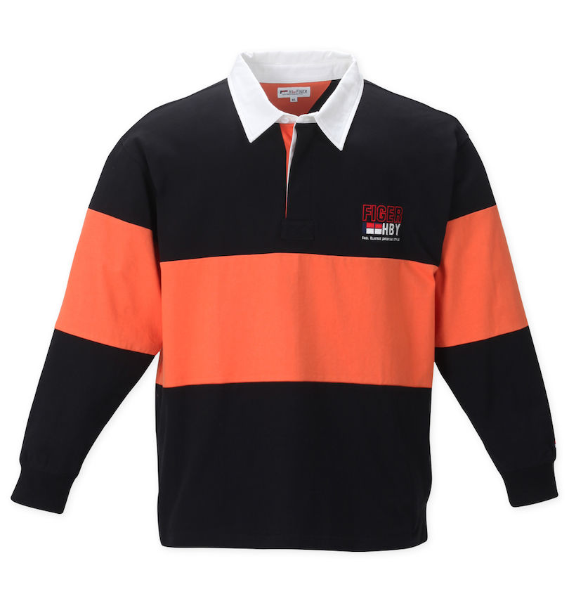 大きいサイズ メンズ H by FIGER (エイチバイフィガー) 切替長袖ラガーシャツ
                        