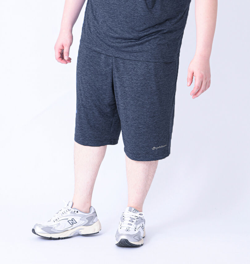 大きいサイズ メンズ Phiten (ファイテン) DRYカチオン天竺ハーフパンツ
                        身長：182cm/ウエスト：114cm/着用サイズ：3L
