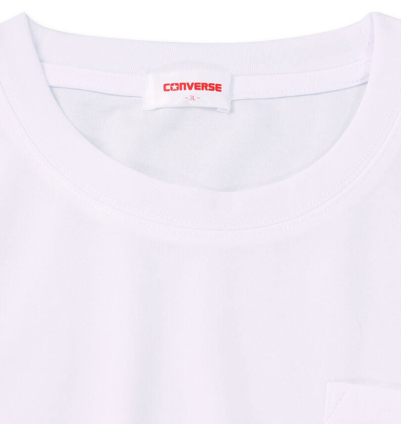 大きいサイズ メンズ CONVERSE (コンバース) アムンゼンポケットマタギ刺繍半袖Tシャツ