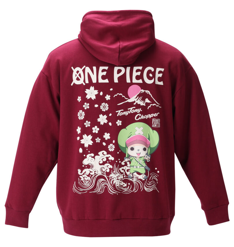 大きいサイズ メンズ ONE PIECE (ワンピース) 裏起毛プルパーカー
                        バックスタイル