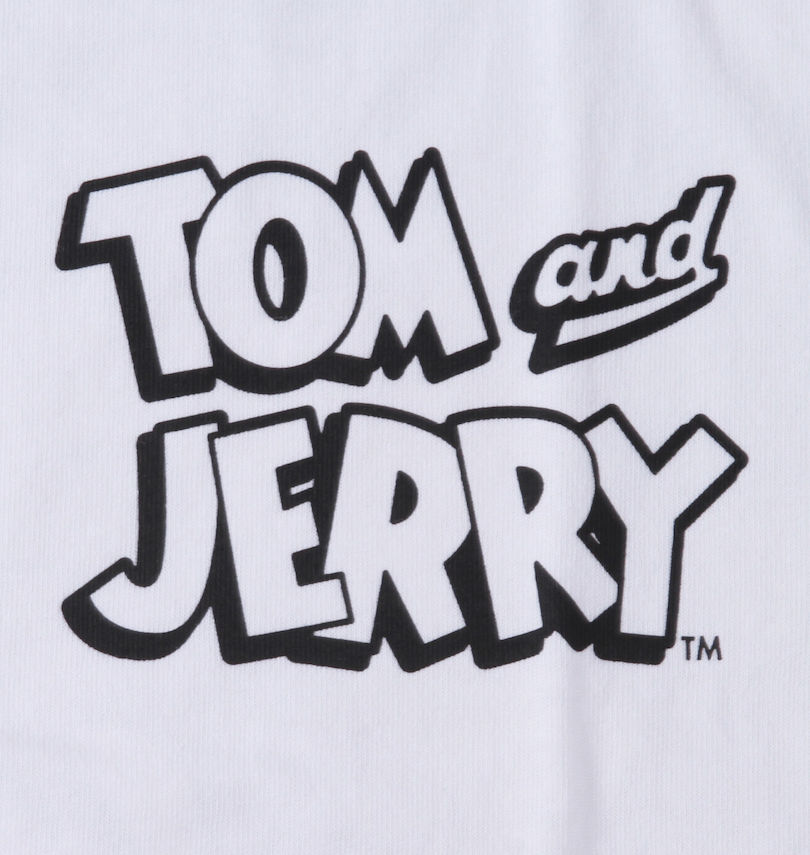 大きいサイズ メンズ TOM and JERRY (トムアンドジェリー) 天竺プリント半袖Tシャツ 胸プリント