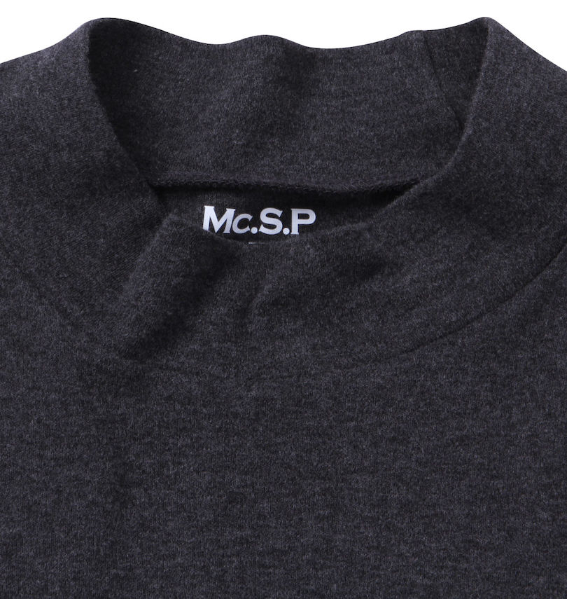 大きいサイズ メンズ Mc.S.P (エムシーエスピー) オーガニックスムース起毛ハイネック長袖Tシャツ
                        