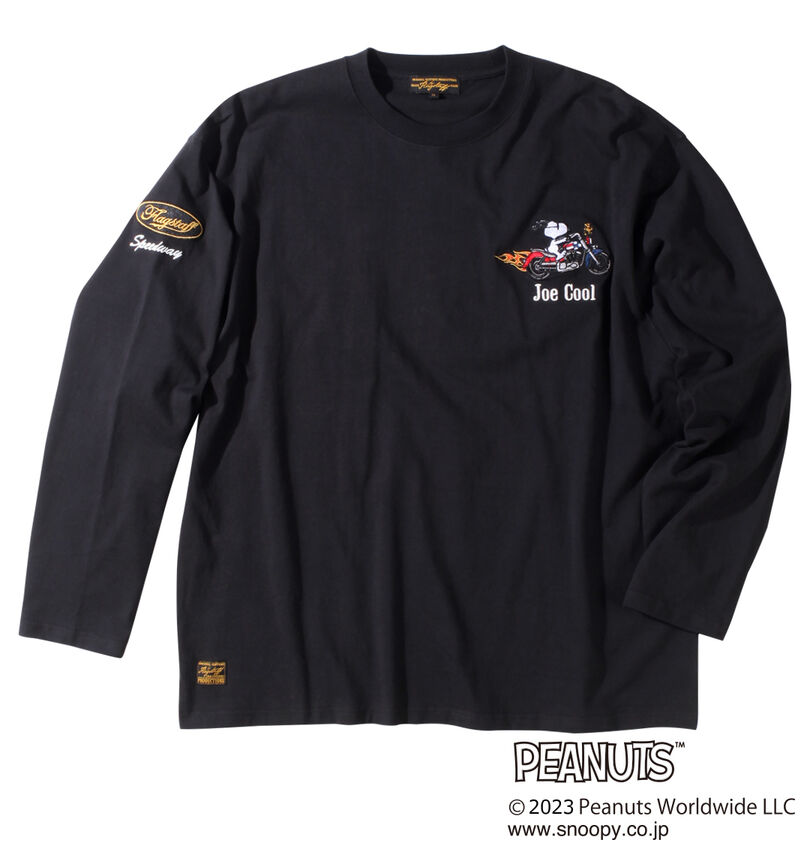 大きいサイズ メンズ FLAGSTAFF×PEANUTS 長袖Tシャツ 