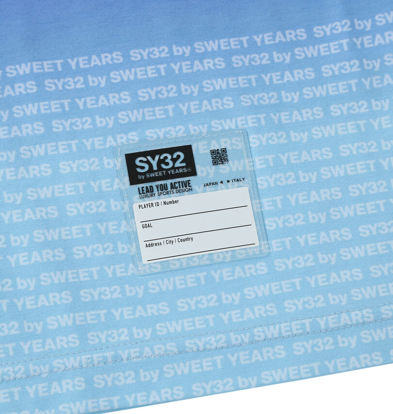 大きいサイズ メンズ SY32 by SWEET YEARS (エスワイサーティトゥバイスィートイヤーズ) グラデーションロゴ半袖Tシャツ
                        クリアワッペン