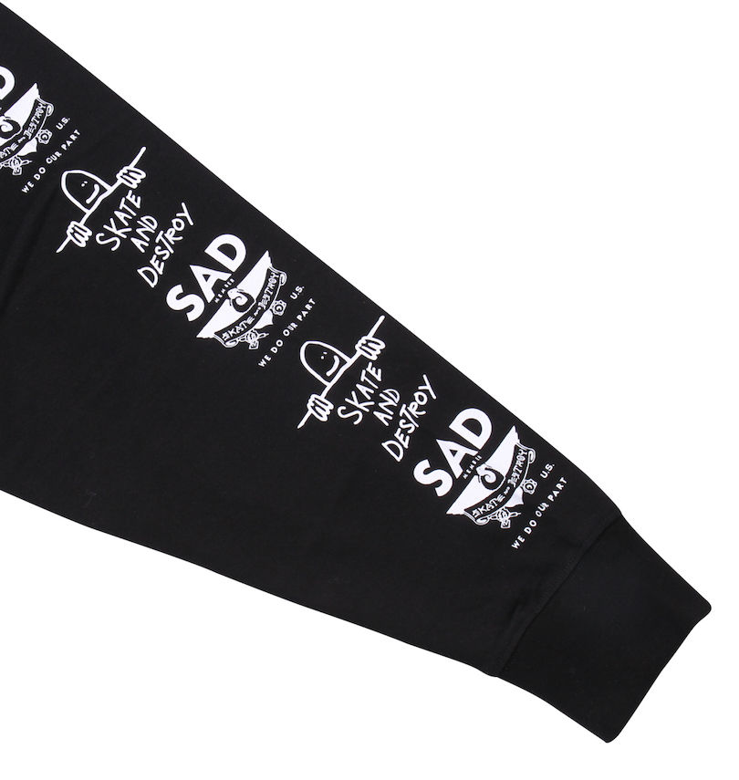 大きいサイズ メンズ THRASHER (スラッシャー) 長袖Tシャツ
                        袖プリント