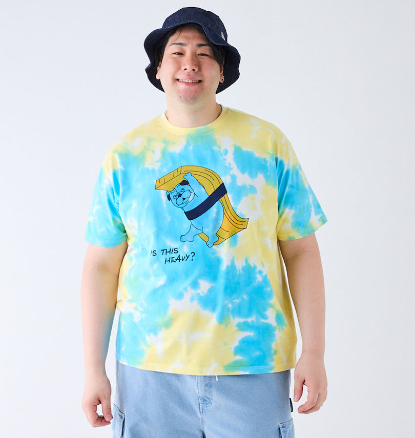 大きいサイズ メンズ HUMAROUS (ヒューマラス) PUG SUSHI Community半袖Tシャツ 