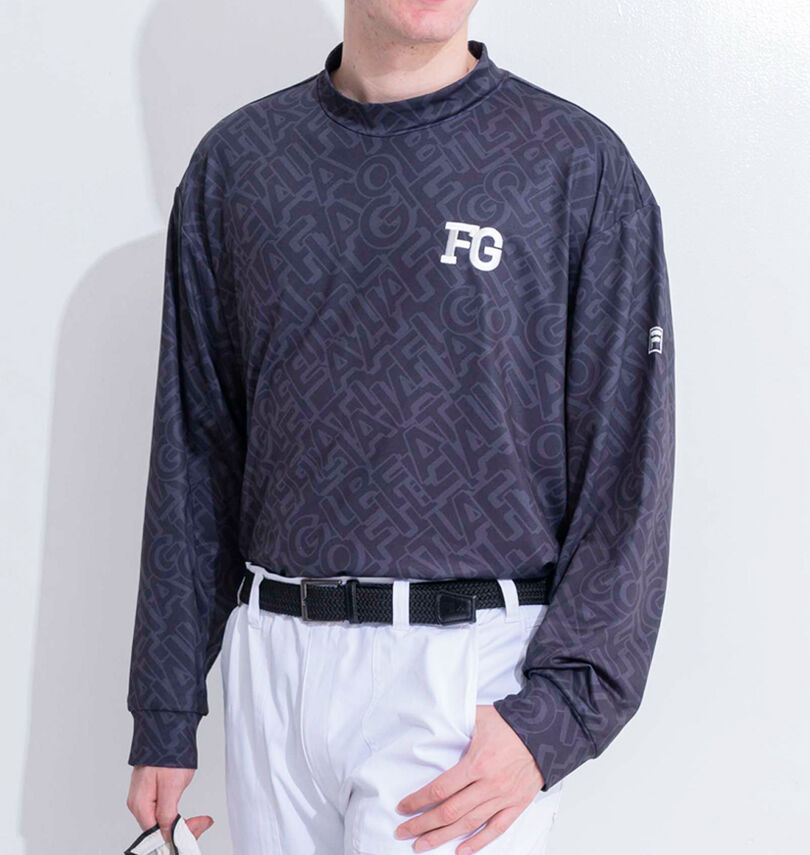 大きいサイズ メンズ FILA GOLF (フィラゴルフ) モックネック長袖シャツ