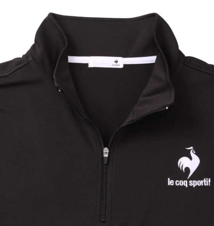 大きいサイズ メンズ LE COQ SPORTIF (ルコックスポルティフ) ハーフジップ半袖シャツ 