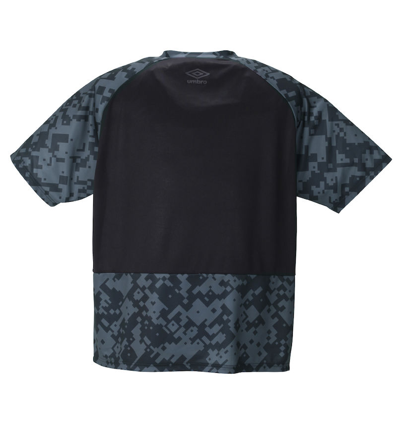 大きいサイズ メンズ UMBRO (アンブロ) グラフィックプラクティス半袖Tシャツ バックスタイル