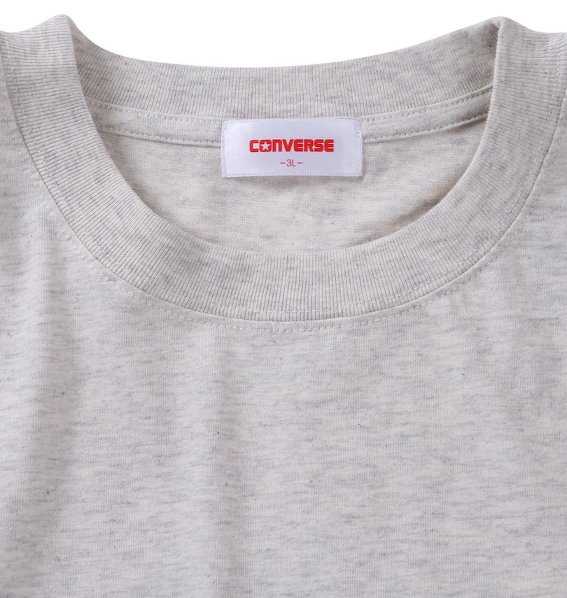 大きいサイズ メンズ CONVERSE (コンバース) シューズ刺繍半袖Tシャツ 
