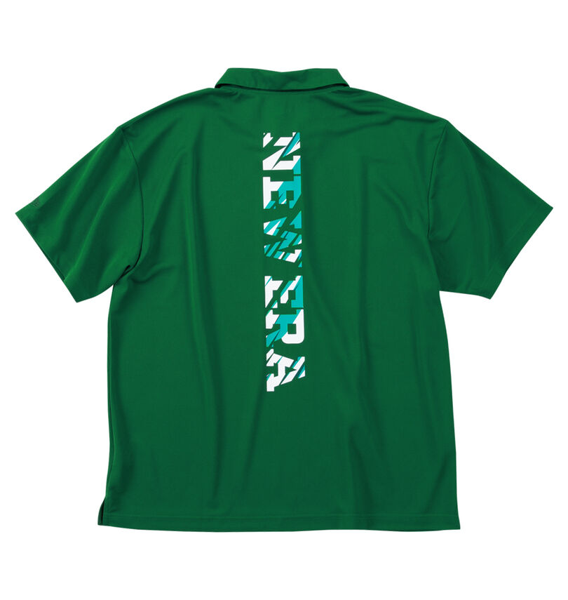 大きいサイズ メンズ NEW ERA®GOLF (ニューエラ®ゴルフ) カモロゴ半袖ポロシャツ
                        バックスタイル