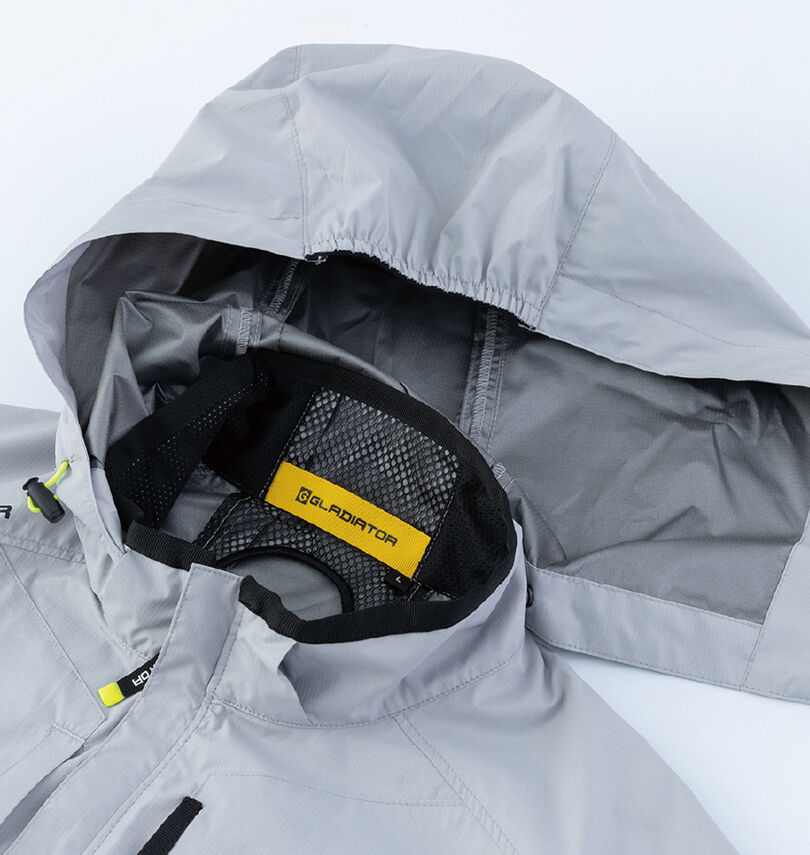 大きいサイズ メンズ GLADIATOR (グラディエーター) VOLTCOOL日傘遮熱ベストペルチェセット
                        襟裏メッシュ