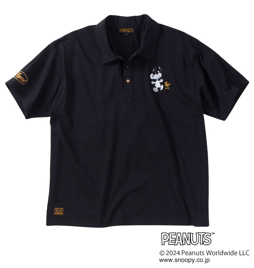 大きいサイズ メンズ FLAGSTAFF×PEANUTS (フラッグスタッフ) スヌーピーコラボ半袖ポロシャツ
                        