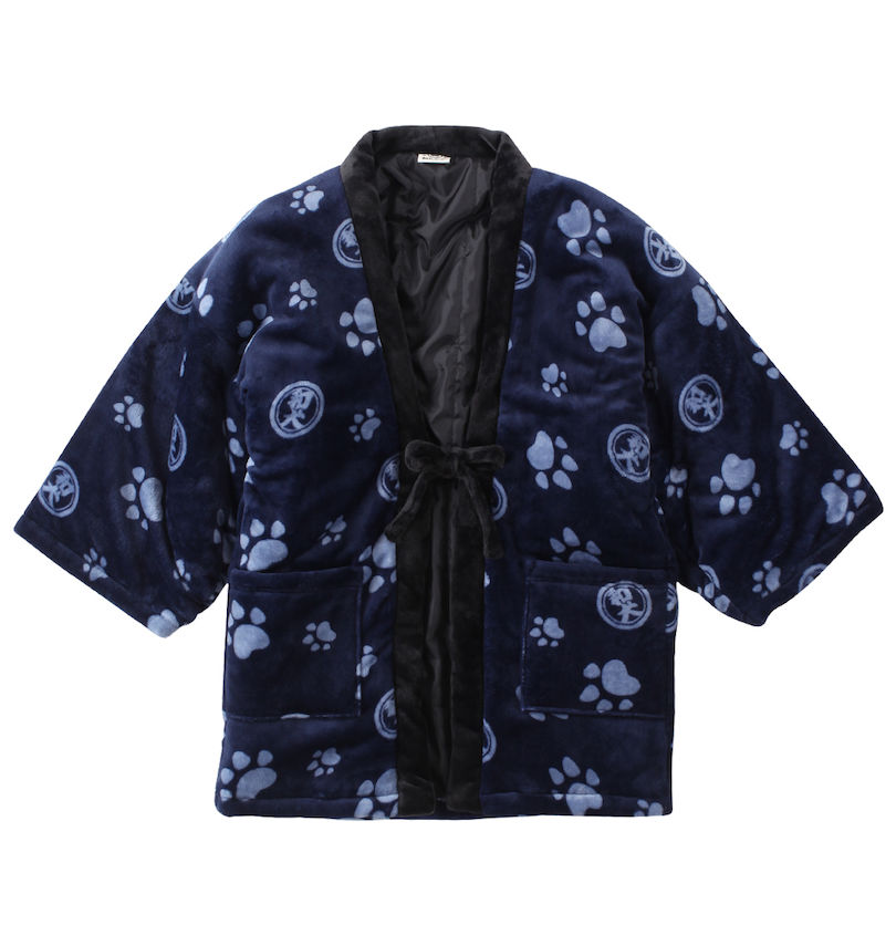 大きいサイズ メンズ 黒柴印和んこ堂 (クロシバジルシワンコドウ) ふわもこ半纏
                        