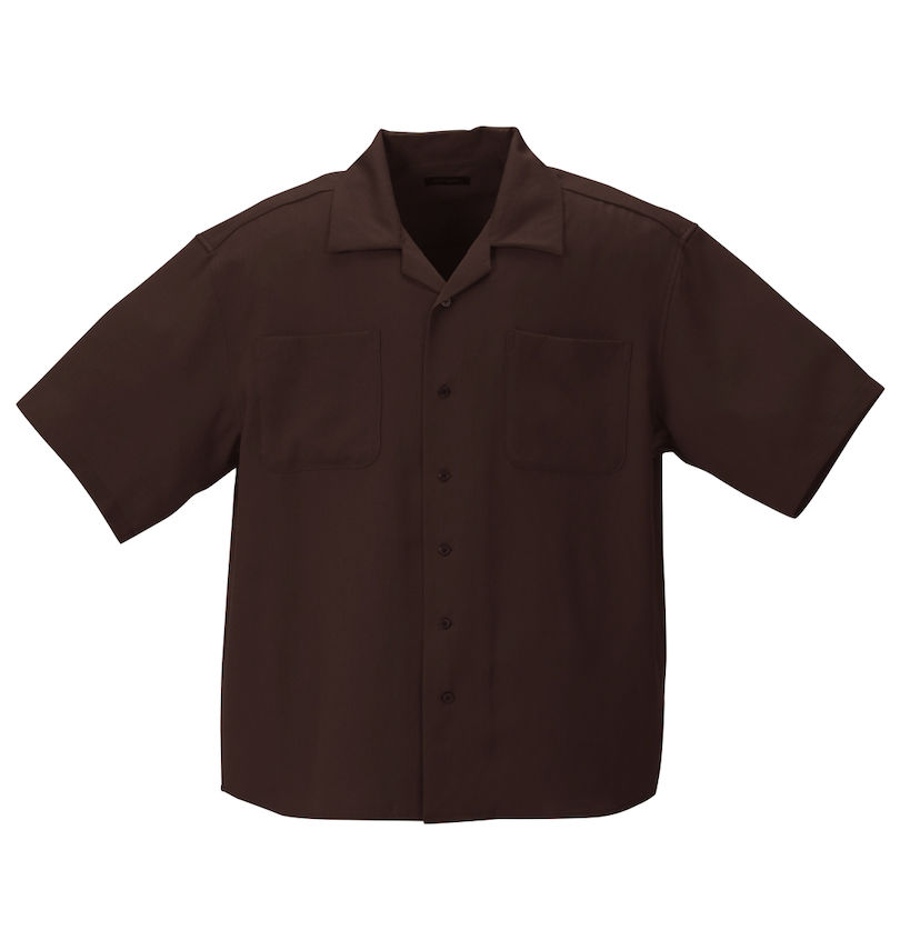 大きいサイズ メンズ ROOT THREE (ルートスリー) ポリストレッチオープンカラー半袖シャツ 