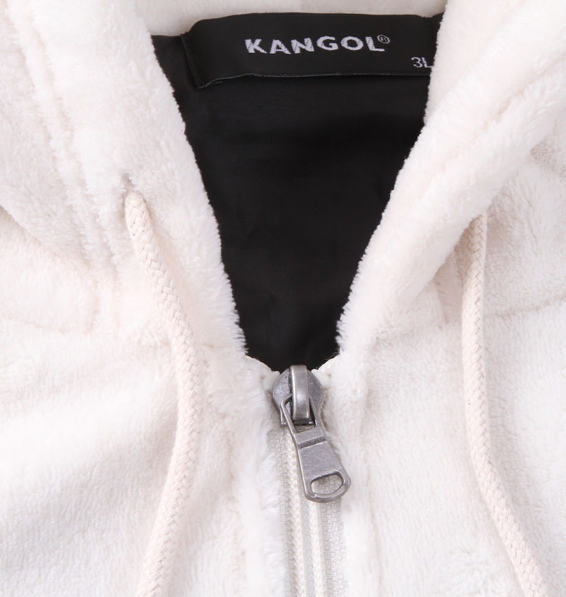 大きいサイズ メンズ KANGOL (カンゴール) シルキーフリースジャケット フロントファスナー