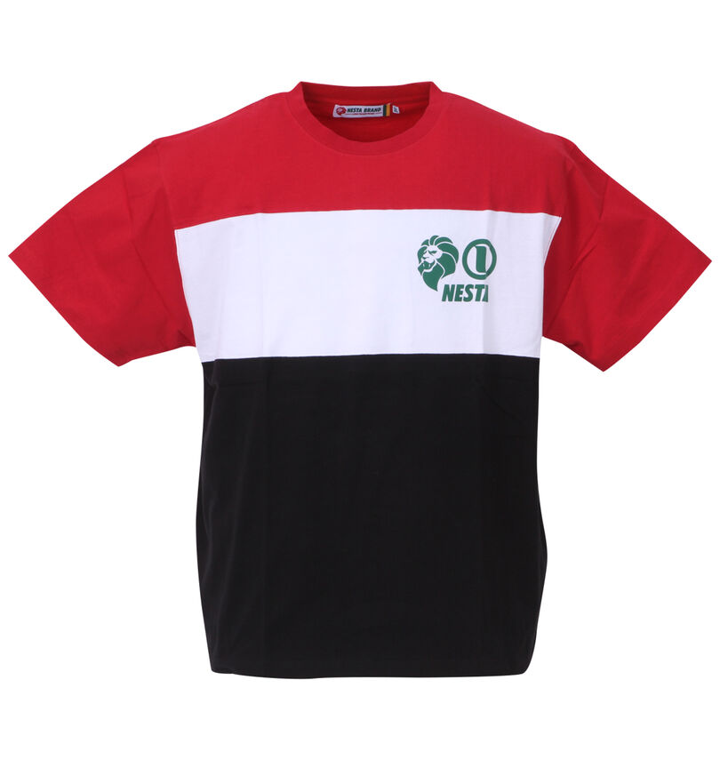 大きいサイズ メンズ NESTA BRAND (ネスタブランド) 天竺切替半袖Tシャツ
                        