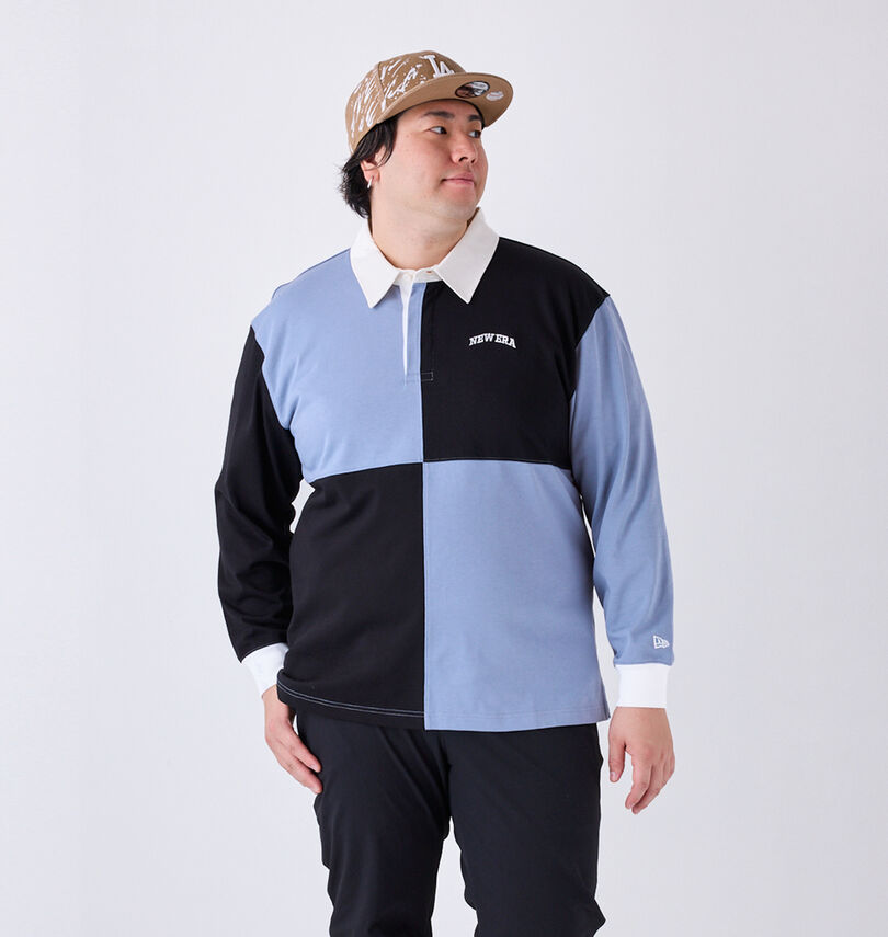 大きいサイズ メンズ NEW ERA®GOLF (ニューエラ®ゴルフ) ラガーブロック長袖シャツ
身長:182cm/バスト:123cm/着用サイズ:3L