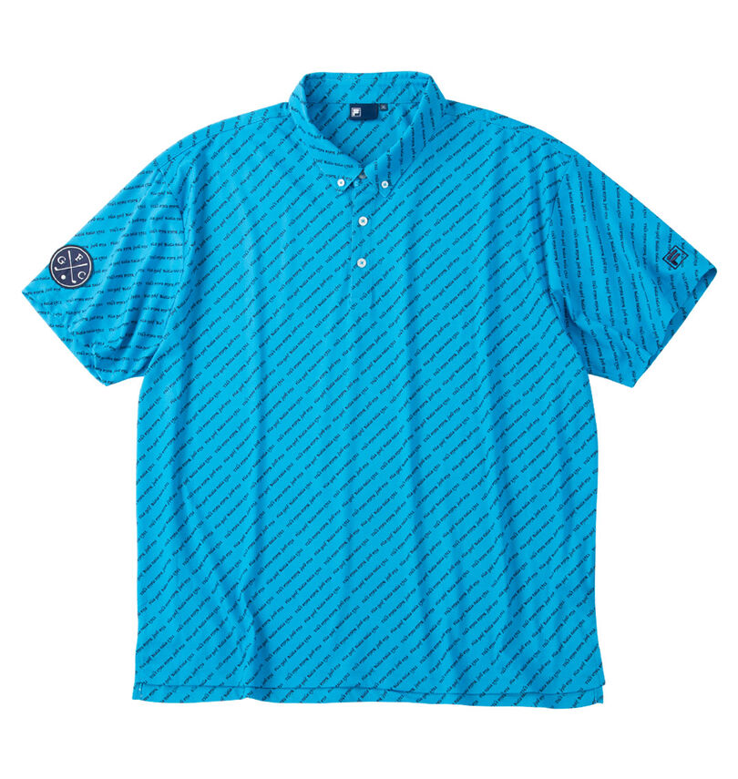 大きいサイズ メンズ FILA GOLF (フィラゴルフ) ECOディンブルメッシュロゴプリント半袖シャツ
                        