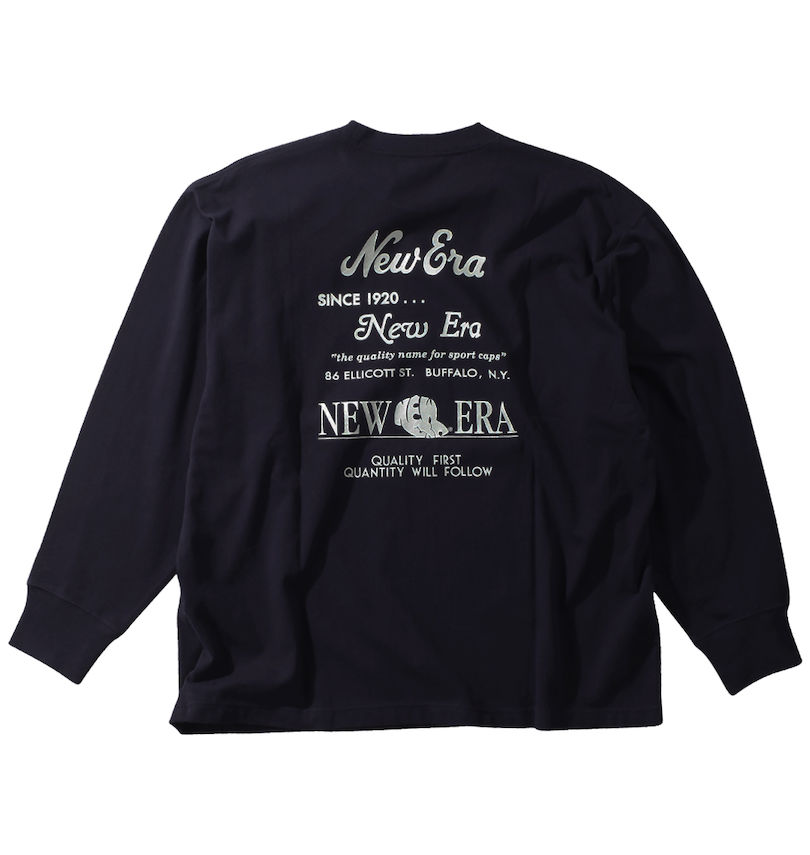 大きいサイズ メンズ NEW ERA (ニューエラ) アーカイブロゴ長袖Tシャツ
バックスタイル