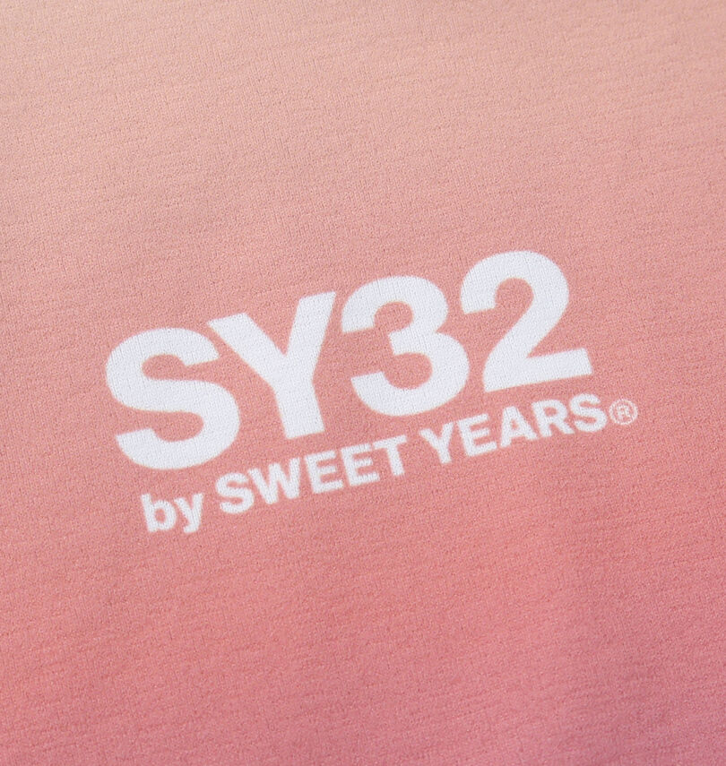 大きいサイズ メンズ SY32 by SWEET YEARS (エスワイサーティトゥバイスィートイヤーズ) グラデーションロゴ半袖Tシャツ
                        プリント