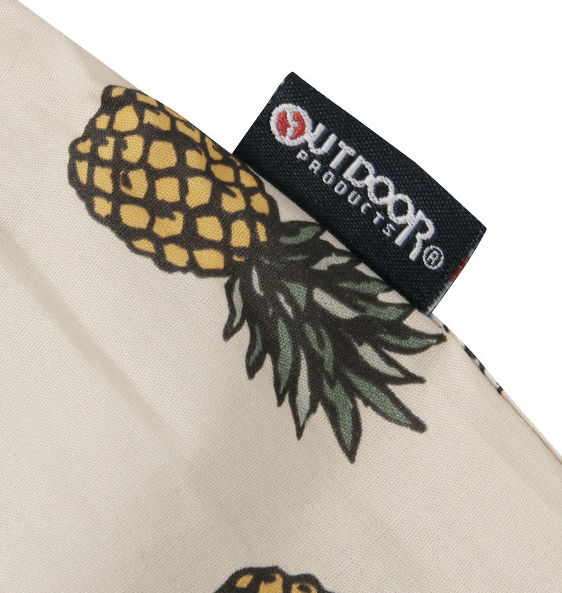 大きいサイズ メンズ OUTDOOR PRODUCTS (アウトドア プロダクツ) 半袖オープンカラーシャツ
                        裾ピスネーム