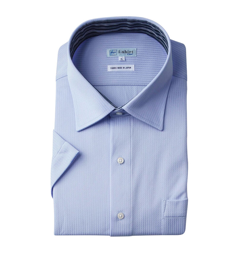 大きいサイズ メンズ i-Shirt (アイシャツ) セミワイド半袖シャツ
                        