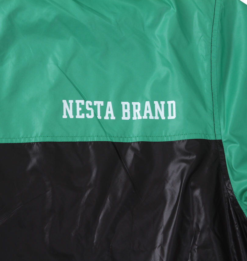 大きいサイズ メンズ NESTA BRAND (ネスタブランド) マイクロタフタ裏地付ジャケット バックプリント