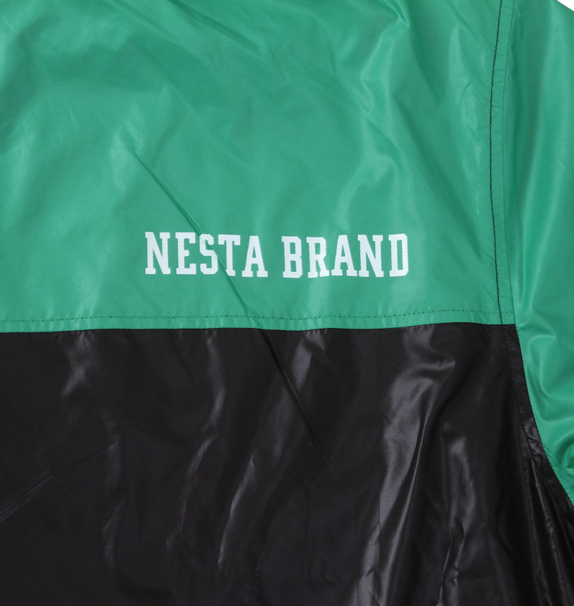 大きいサイズ メンズ NESTA BRAND (ネスタブランド) マイクロタフタ裏地付ジャケット
                        バックプリント