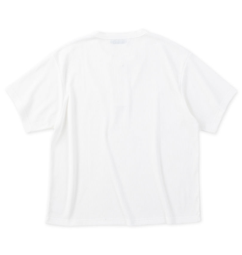 大きいサイズ メンズ Mc.S.P (エムシーエスピー) ワッフルヘンリーネック半袖Tシャツ バックスタイル