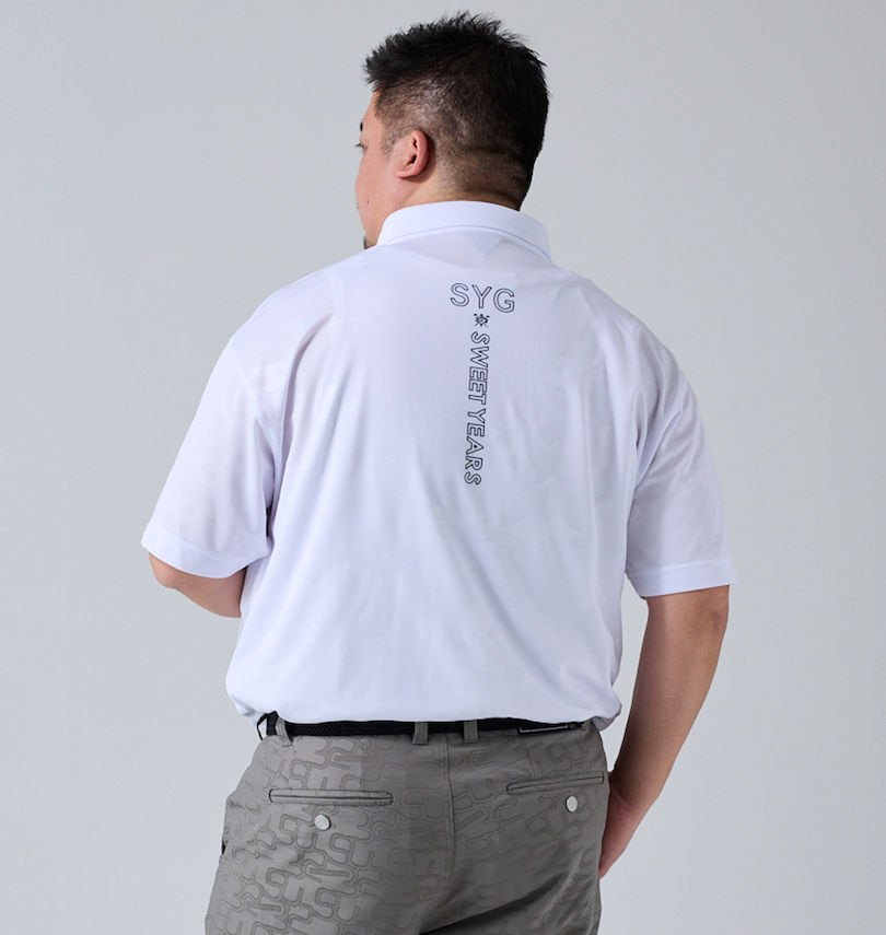 大きいサイズ メンズ SY32 by SWEET YEARS (エスワイサーティトゥバイスィートイヤーズ) カモエンボスカラー半袖シャツ 