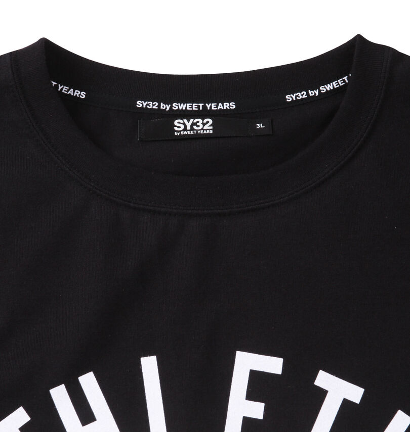 大きいサイズ メンズ SY32 by SWEET YEARS (エスワイサーティトゥバイスィートイヤーズ) カレッジロゴ半袖Tシャツ
襟の消臭テープ