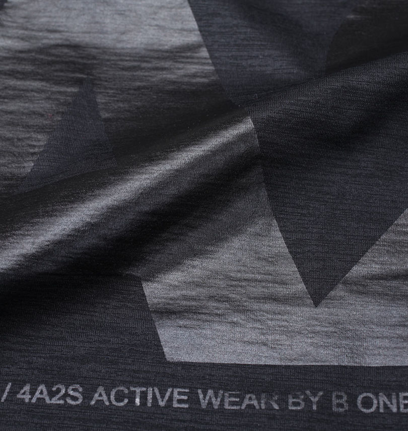 大きいサイズ メンズ 4A2S (フォーエーニエス) バックロゴ半袖Tシャツ プリント拡大