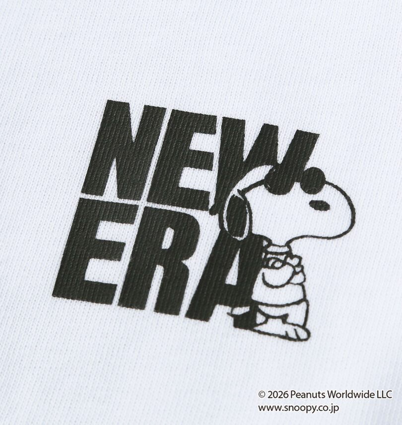 大きいサイズ メンズ NEW ERA (ニューエラ) PEANUTS半袖Tシャツ
                        プリント