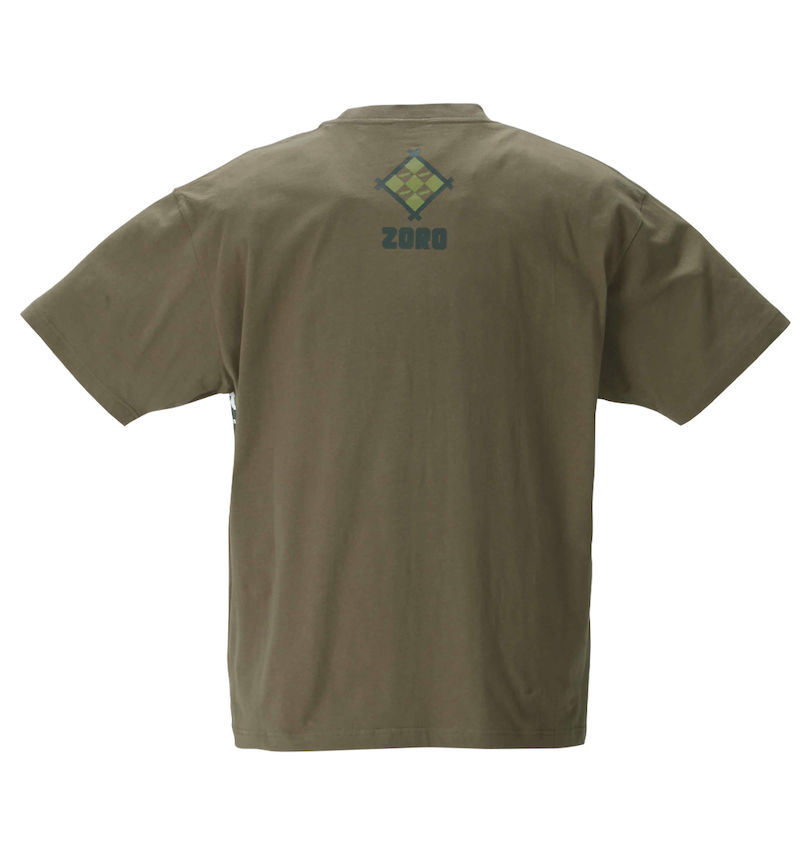 大きいサイズ メンズ ONE PIECE (ワンピース) 麦わら海賊団の三刀流剣士 ロロノア・ゾロ ワノ国バージョン ゾロ十郎半袖Tシャツ
バックスタイル