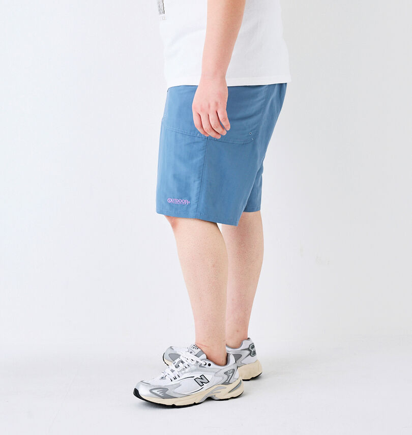 大きいサイズ メンズ OUTDOOR PRODUCTS (アウトドア プロダクツ) 水陸両用ナイロンガーデニングハーフパンツ