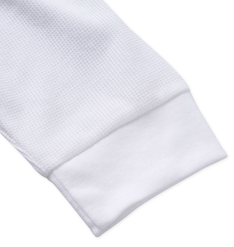 大きいサイズ メンズ CONVERSE (コンバース) 袖ワッフルフェイクレイヤードベストTシャツ 袖口